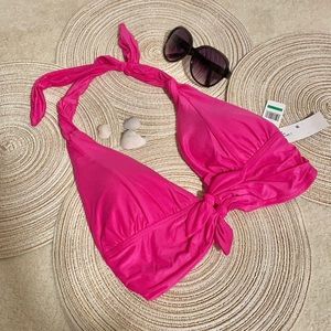 NWT Carmen Marc Valvo Cruise River Rose swim top L
